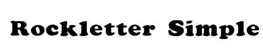 Rockletter Simple
