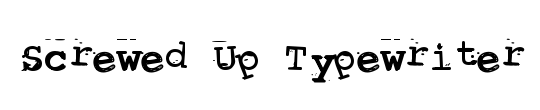 Screwed Up Typewriter