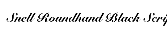 SnellRoundhand BlackScript