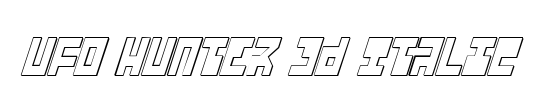 UFO Hunte 3D Italic