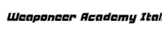 Weaponeer Academy Italic