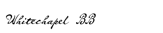 Whitechapel BB