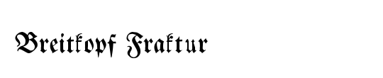 Breitkopf Fraktur
