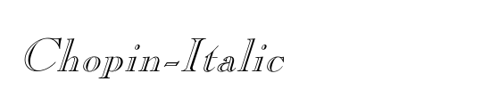 Chopin-Italic