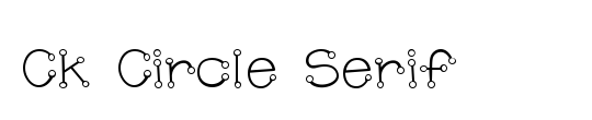 Ck Circle Serif