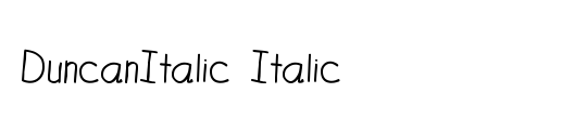 DuncanItalic