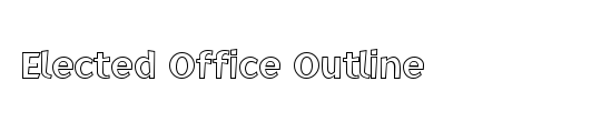 Elected Office Outline