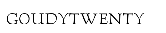 GoudyTwenty