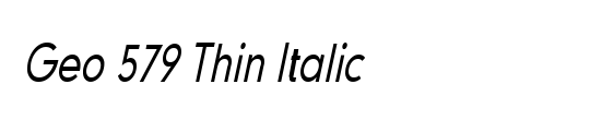 Geo 579 Thin