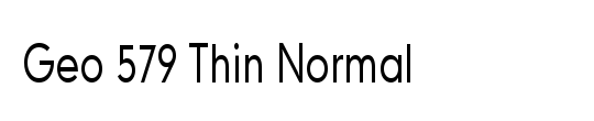 Geo 579 Thin