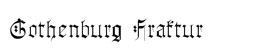 Gothenburg Fraktur
