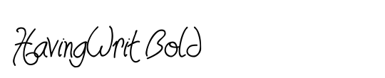 HavingWrit