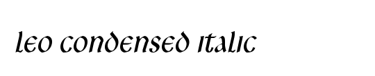 Leo-Condensed