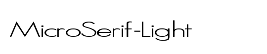 MicroSerif-Light