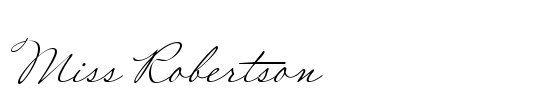 Miss Robertson