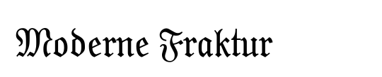 Moderne Fraktur