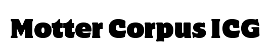Motter Corpus ICG