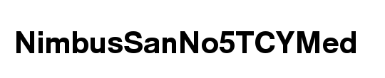 NimbusSanNo5TCYMed