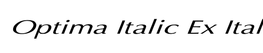 Optima Italic Ex Italic