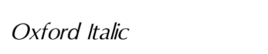 Oxford Italic