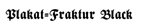 Plakat-Fraktur