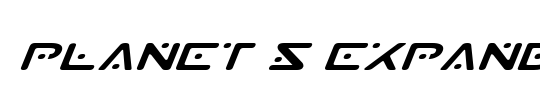 Planet S Expanded Italic