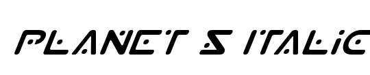 Planet S Italic