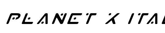 Planet X Italic