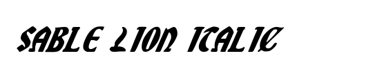 Sable Lion Italic