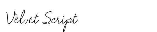 Velvet Script