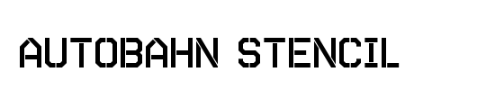 Autobahn Stencil