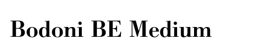 Bodoni BE