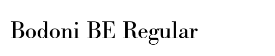 Bodoni BE