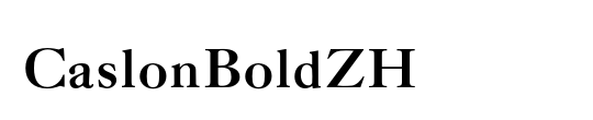 CaslonBoldZH