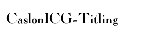 CaslonICG
