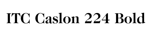 ITC Caslon 224