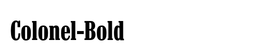 Colonel-Bold