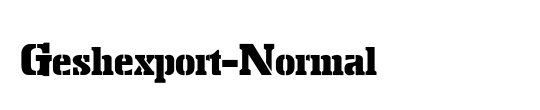 Geshexport