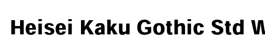 Heisei Kaku Gothic Std
