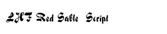 LHF Red Sable  Script