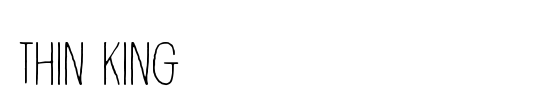 Thin king