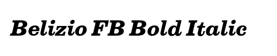 Belizio FB Bold