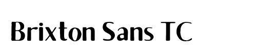 Brixton Sans TC