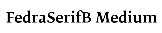 FedraSerifB