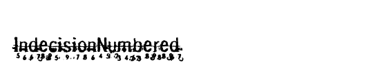 IndecisionNumbered