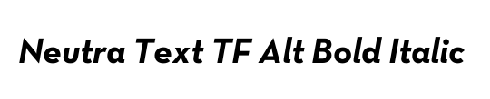 Neutra Text TF Alt