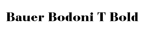 Bauer Bodoni T