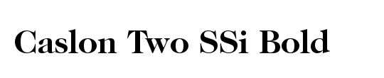 Caslon Two SSi