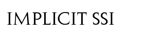 Implicit SSi
