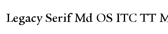 Legacy Serif Md OS ITC TT